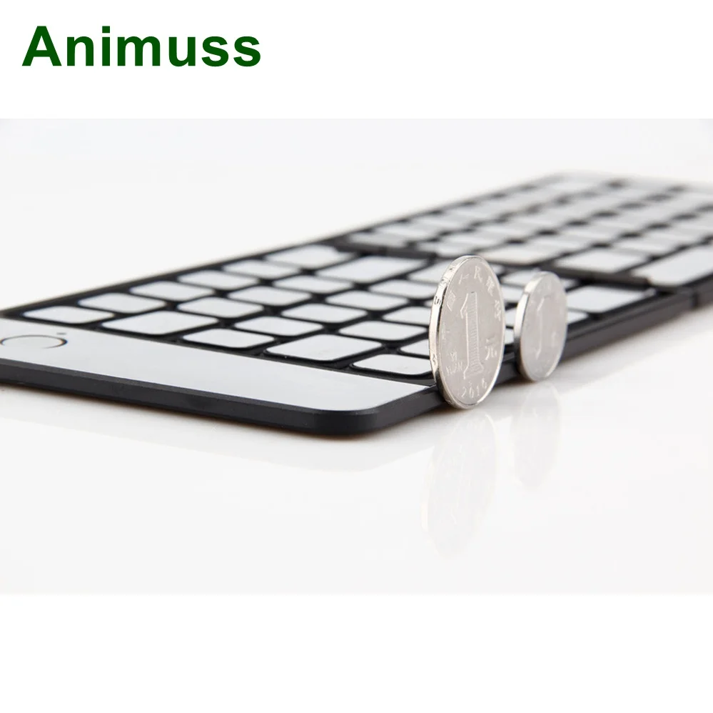 Animuss Bluetooth клавиатура для iPad IOS/Android/Windows планшет беспроводная алюминиевая