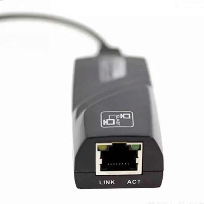 Черный USB 3,0 к Gigabit Ethernet RJ45 LAN(10/100/1000) Мбит/с сетевой адаптер для ПК K аксессуар для лэптопа