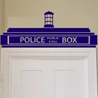 Декоративная Виниловая Наклейка на стену в виде полицейской коробки Доктор Кто, H0017