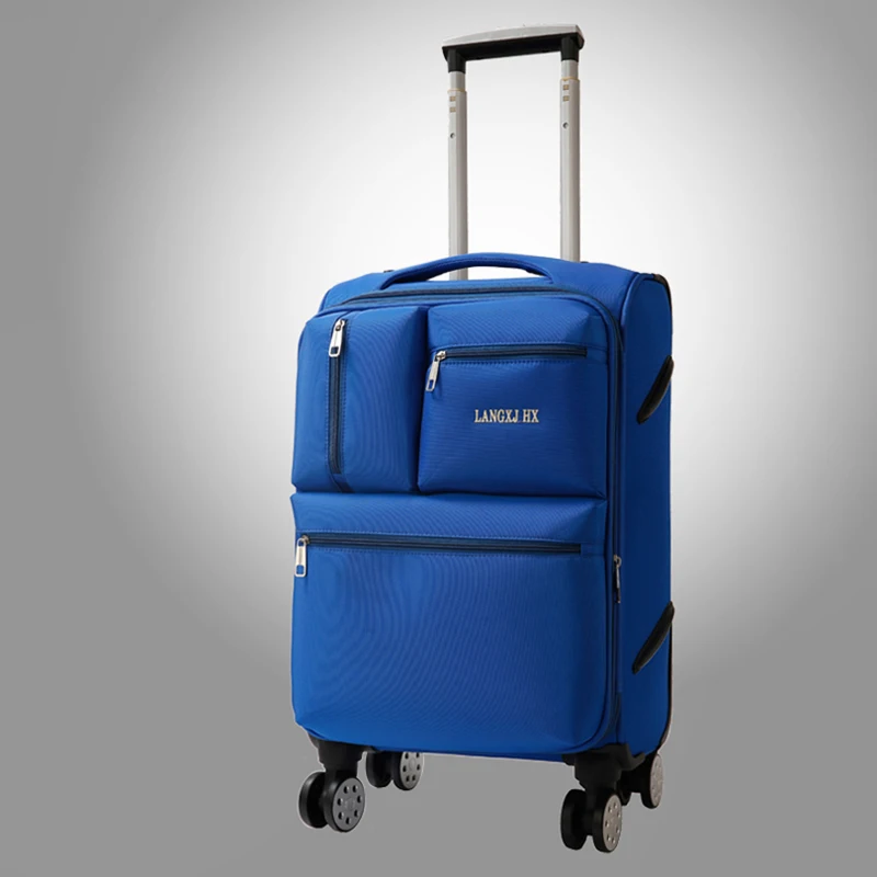 Чемодан на колесиках из ткани Оксфорд 20 дюймов 24 дюйма|suitcase trolley|luggage spinnerrolling luggage |