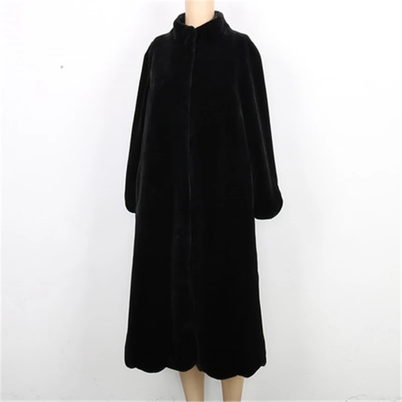 New Winter Women's fur coat women jackets in women winter fur coats loose long faux fur coat cardigan warm female outwear EE