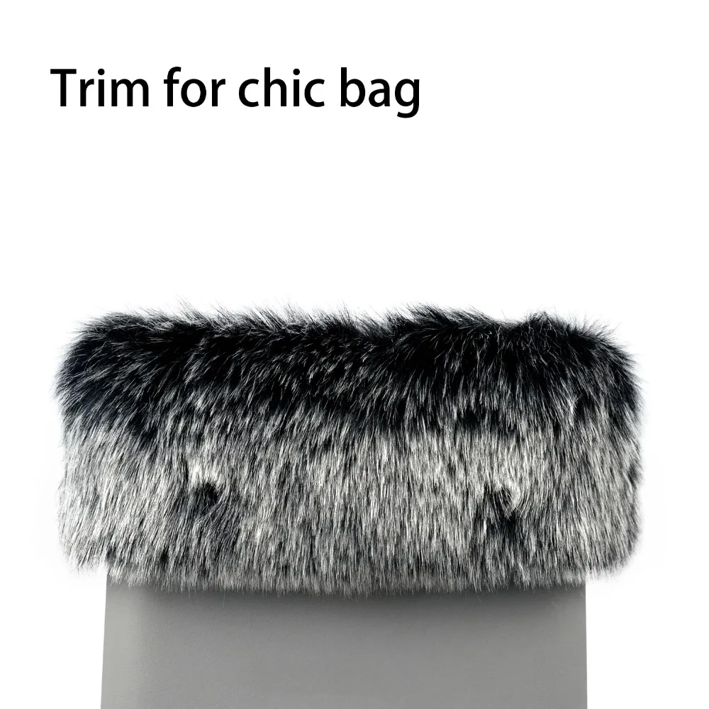 Новая женская сумка из искусственного меха лисы енота отделка плюша для O Chic Bag