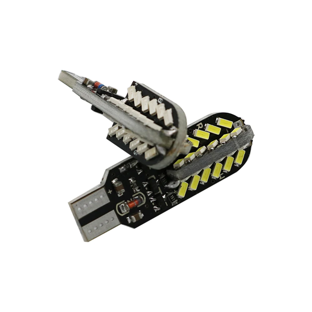 YSY 100X Flash/Strobe T10 led canbus W5W 48smd 3014 Canbus NO ERROR 48SMD Car Auto Bulb Parking Lamps White Blue | Автомобили и
