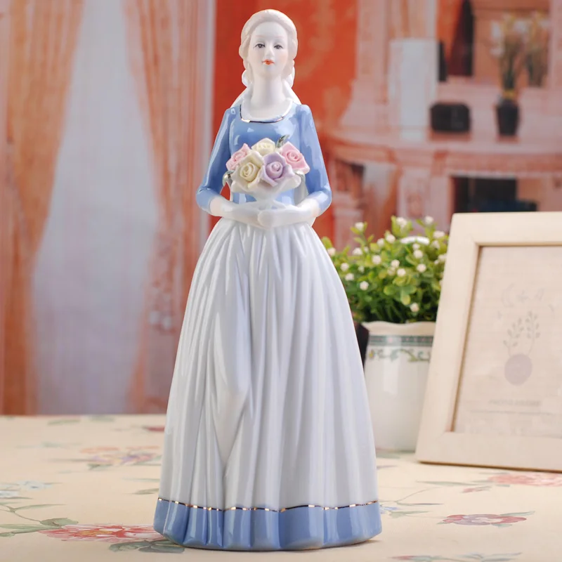 Западный женский персонаж леди домашний декор керамические фигурки