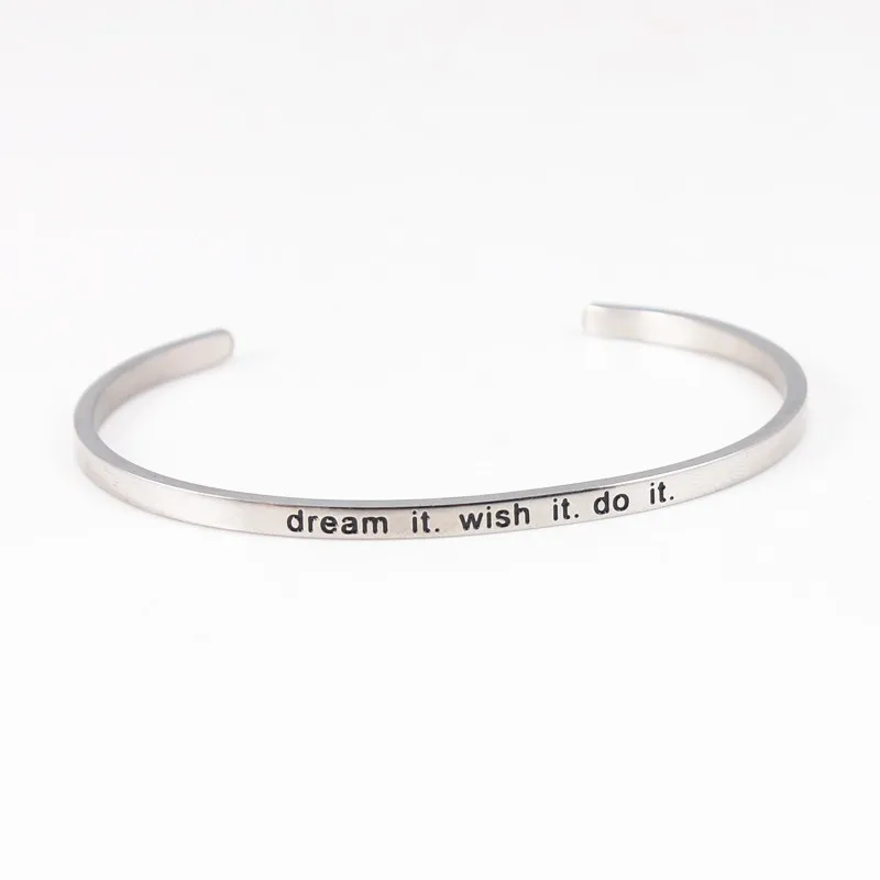 Женский браслет из нержавеющей стали с мантрой|bangle bracelet|cuff braceletsbangle bracelets for women |