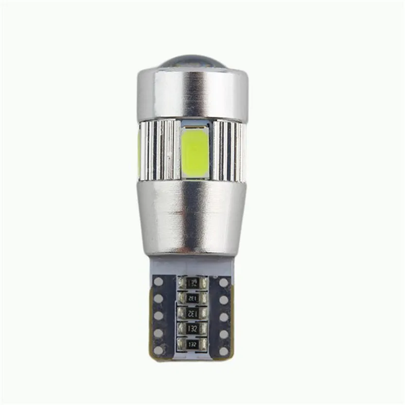 Автомобильная светодиодная лампа 1 шт. HID White T 10 W5W 5630 6 SMD светодиодный ная TJ|t10 w5w|t10