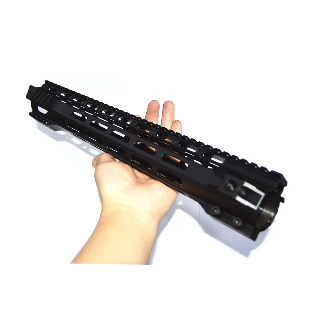 FIRECLUB " 10" 1" 15" дюймов MLOK Handguard бесплатный поплавок супер тонкий ar 15 Handguard Quad Rail для M4 M16 со стальной бочковой гайкой