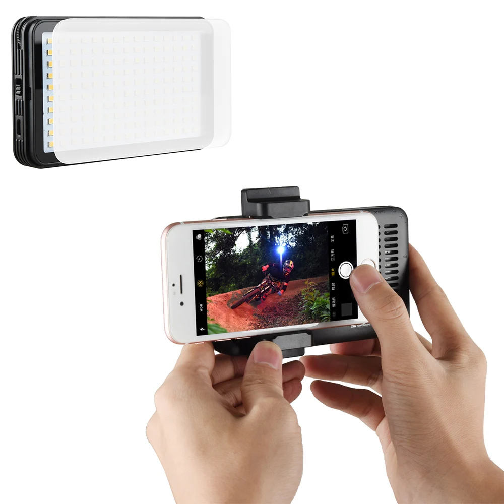 Godox ledm150 смартфон светодиодной вспышке Selfie Light 5600 К затемнения Перезаряжаемые