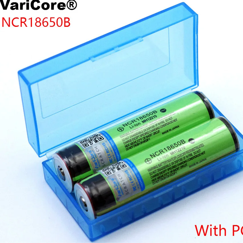 VariCore Новый Защищенный 18650 NCR18650B 3400 мАч перезаряжаемый аккумулятор 3 7 в с печатной