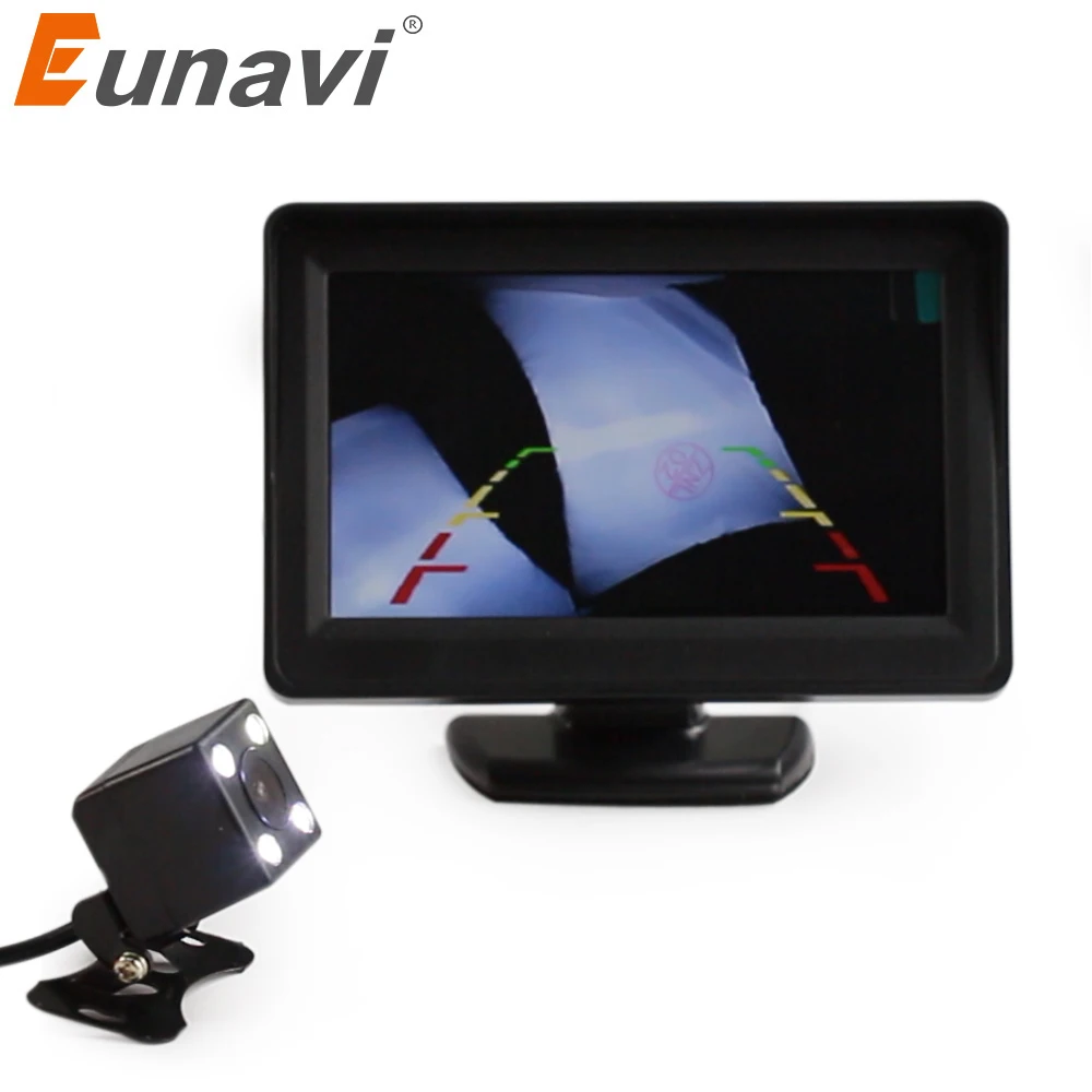 Автофоны Eunavi TFT 4 3 '' парковочный монитор с светодиодный ночное видение CCD