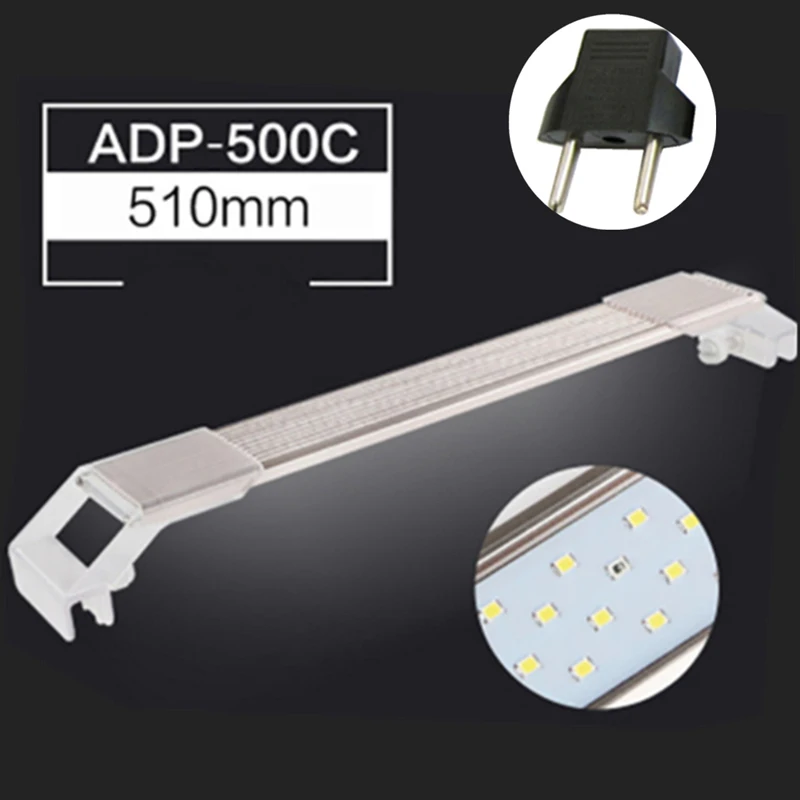 Аквариумный ADP Светодиодный прожектор SMD Chihiros ультратонкая водонепроницаемая лампа из алюминиевого сплава для аквариума - Цвет: ADP 500C EU Plug