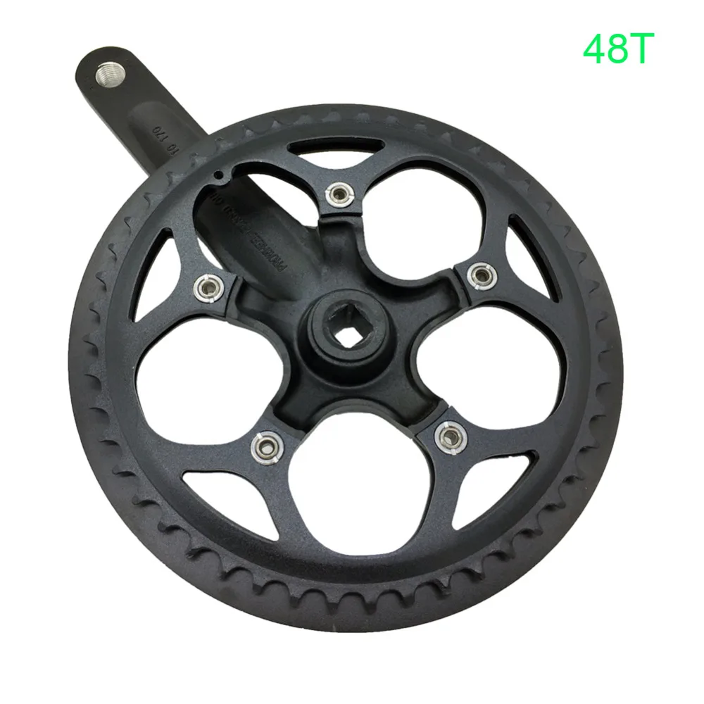 1 пара PROWHEEL 48 T складной велосипедный Кривошип набор квадратное отверстие 170 мм