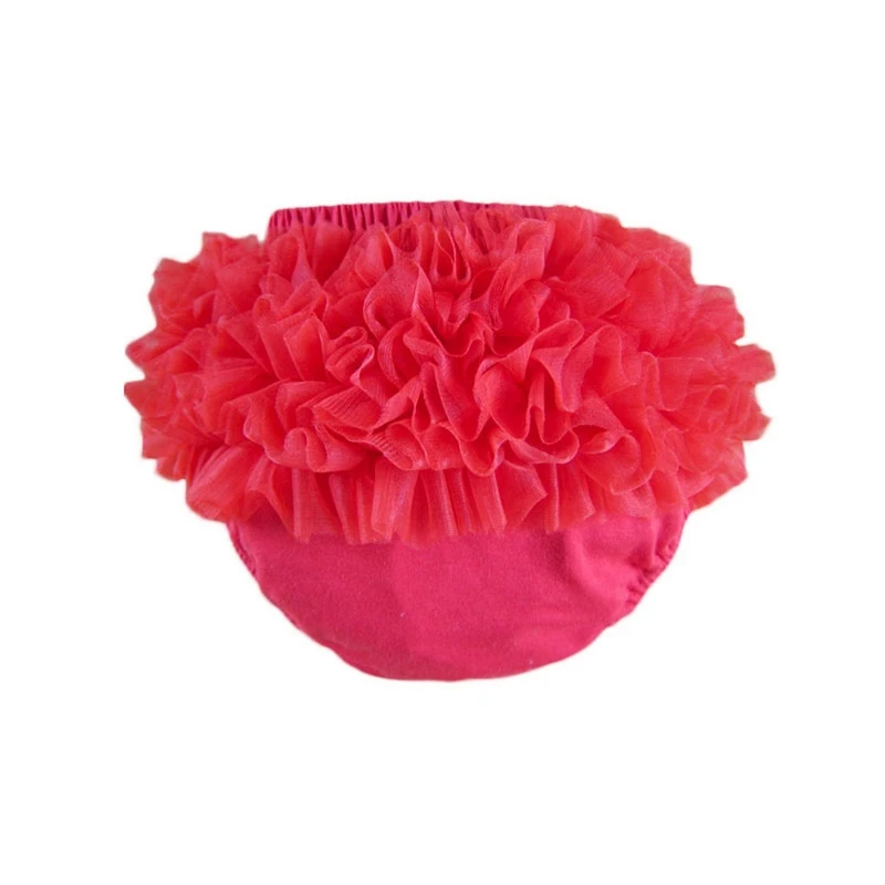 Baby Cotton Ruffle Bloomers Layers Diaper Cover Newborn Flower Shorts Toddler Cute Summer Satin Pants with Skirt X-48 | Детская одежда