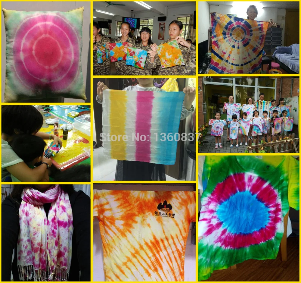 Tie-dye DIY краситель одежды для можно использовать в холодной воде непосредственно