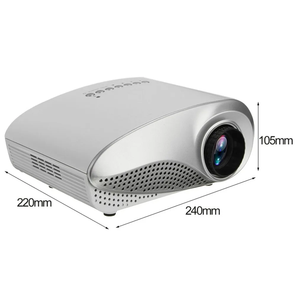 3D Full HD 1080p мини Портативный проектор светодио дный мультимедийный плеер USB VGA HDMI ТВ