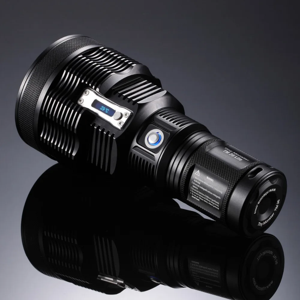 Распродажа светодиодный перезаряжаемый фонарик NITECORE TINY MONSTER TM36Lite SBT 70 1100 лм