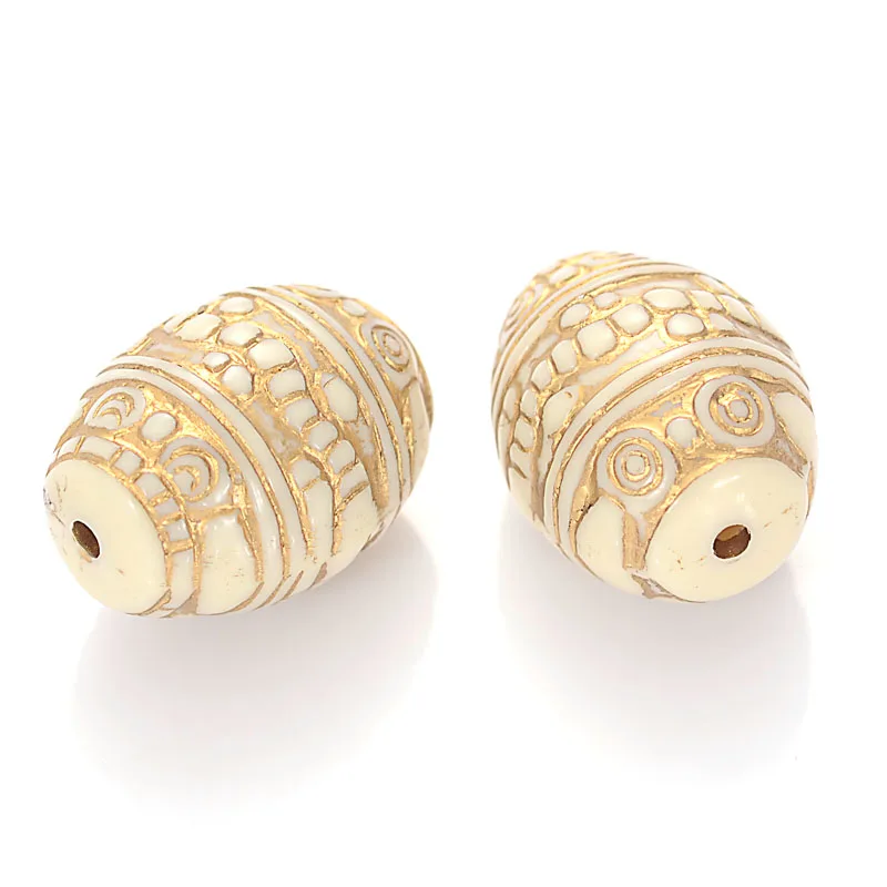 20 шт Ретро винтажный Вдохновленный Этнический узор Овальный акриловый античный