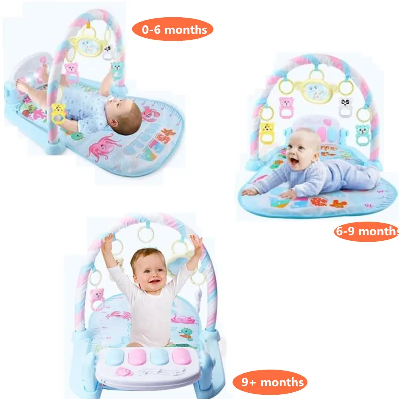 Baby Play Mat Kids Rug Educational Puzzle Carpet With Piano Keyboard And Cute Animal Playmat Gym Crawling Activity Toys | Игрушки и