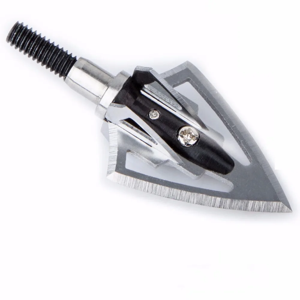 

6/12pcs Traditional arrival 6pcs/lot sawtooth Fighter Style 6-Blade arrowhead 100 Grain broadheads Archery hunting Arrow Heads