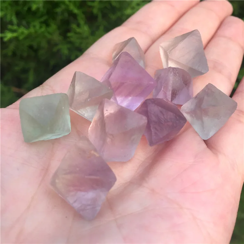 10 шт натуральная редкая флюоритовая Хрустальная кабоштадрическая красочная