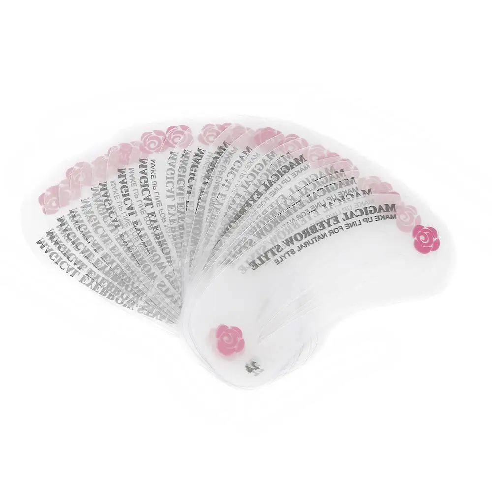 24 шт./лот карточка для рисования бровей трафареты коррекции DIY шаблон красоты