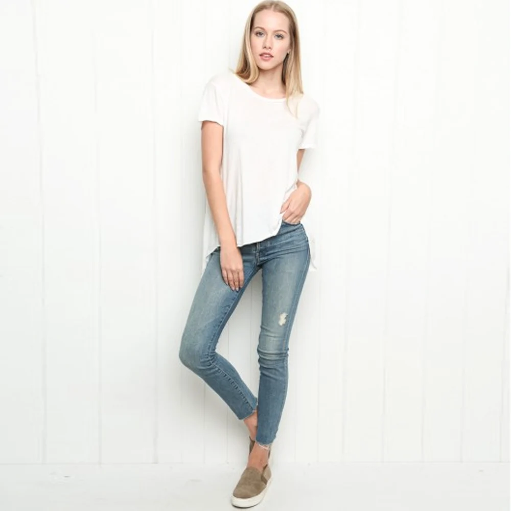 Сексуальный пуловер Brandy Melville AA style Harajuku Camiseta с мягким разрезом сзади женская