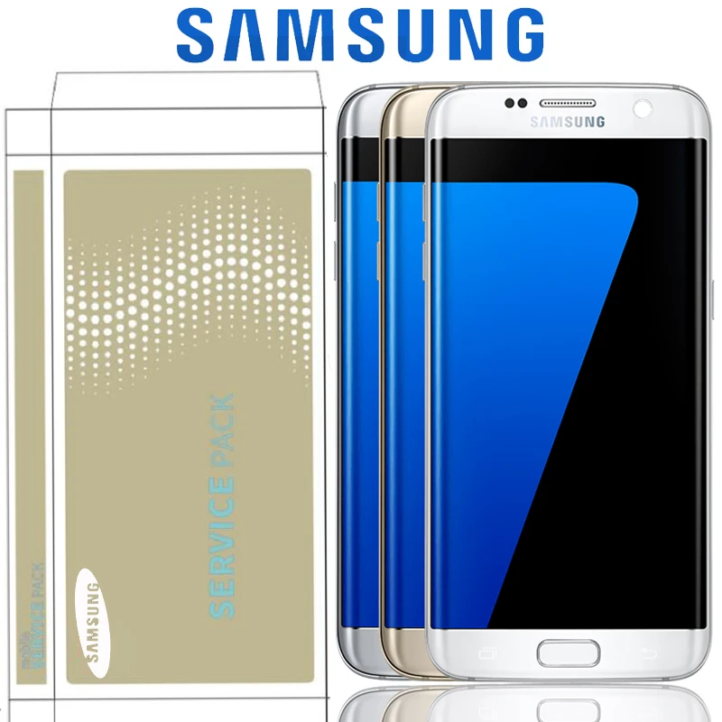 Оригинальный сменный SUPER AMOLED экран 5 дюйма для SAMSUNG Galaxy S7 Edge G935F G935FD ЖК дисплей