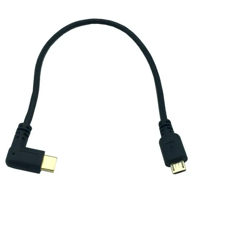 Позолоченный кабель USB 3 1 Type C папа к micro 2 0 для синхронизации данных питания шнур 25