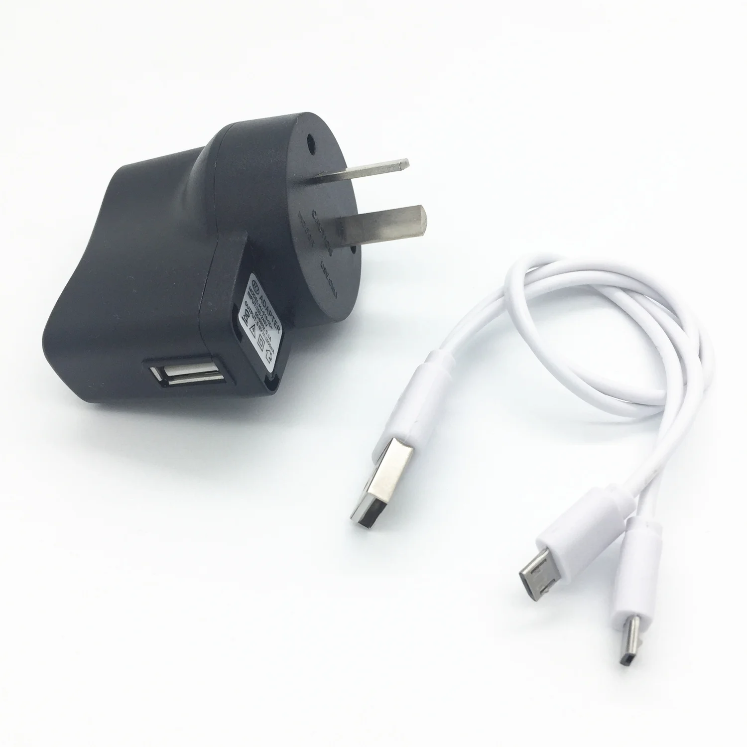 Вилка US/AU/EU/UK настенная + белая 1 фут 20 см USB штекер на двойной 2X Micro штекер зарядное устройство Синхронизация данных Кабель питания Y