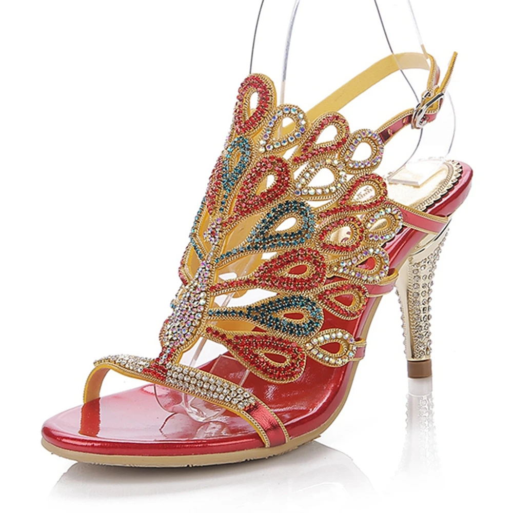 Новинка 2019 года модные пикантные удобные босоножки со стразами свадебные и