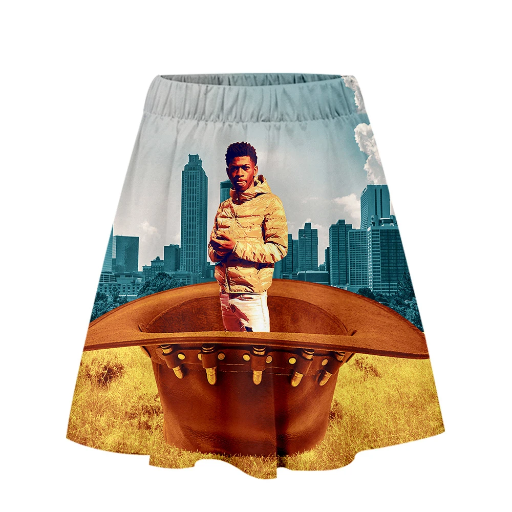 3D Lil Nas X Новая женская юбка с принтом модная длинная в пайетках 2019 Горячая