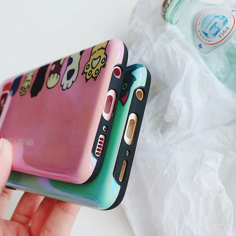 YHBBCASES Blu-Ray мягкий чехол с милыми лапы животных для samsung Galaxy S8 S9 10 Plus телефона