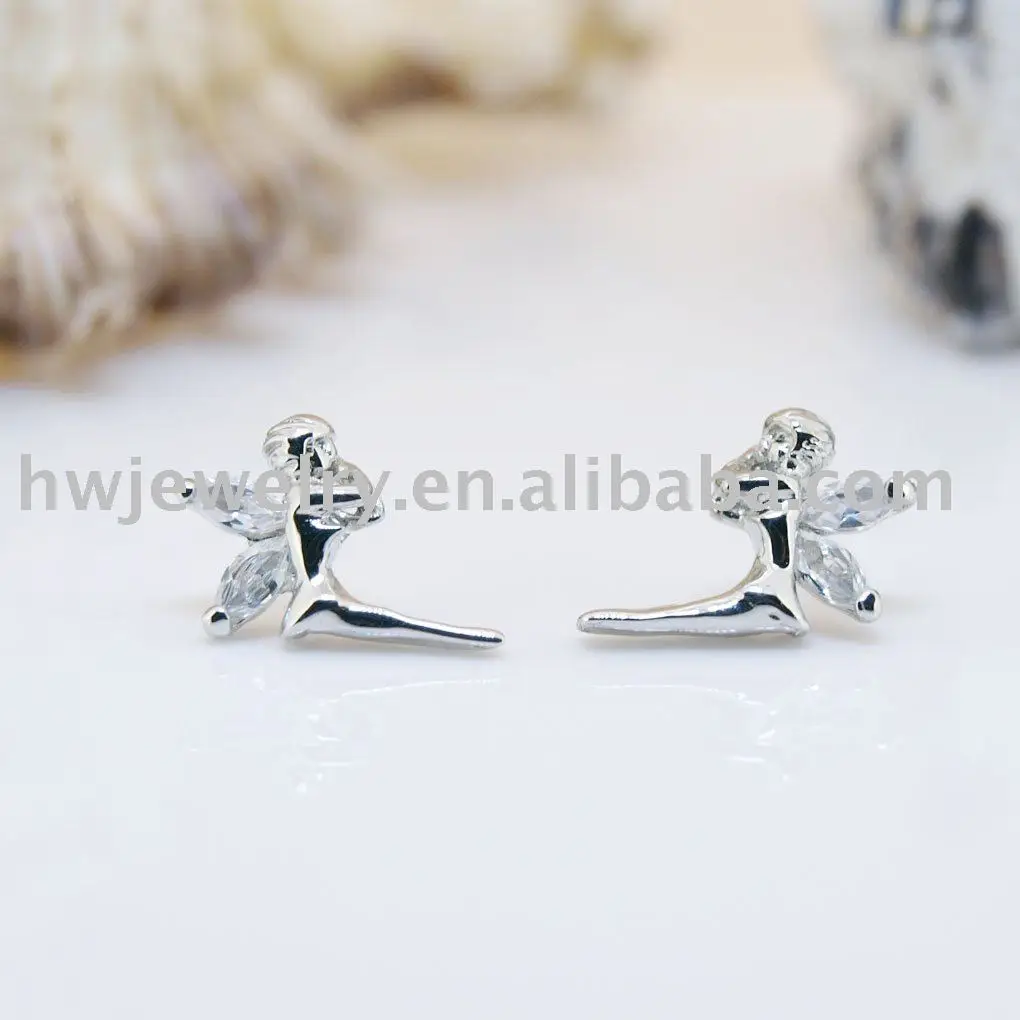 Серебряные серьги с ангелом ювелирные изделия | Украшения и аксессуары