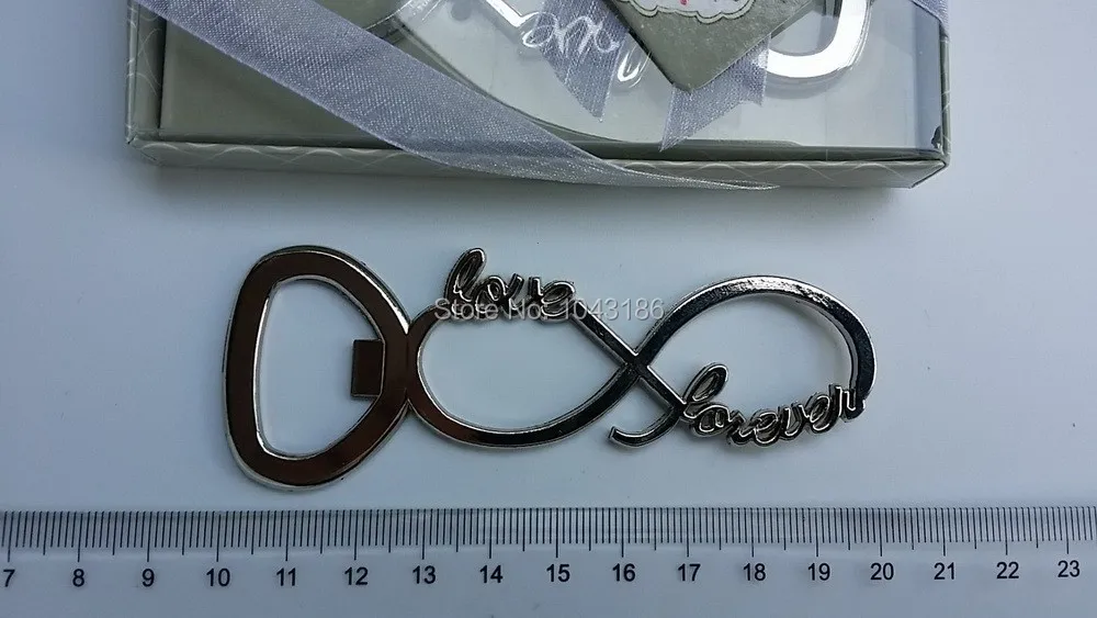 Новейшая хромированная открывалка для пивных бутылок forever love свадебные сувениры