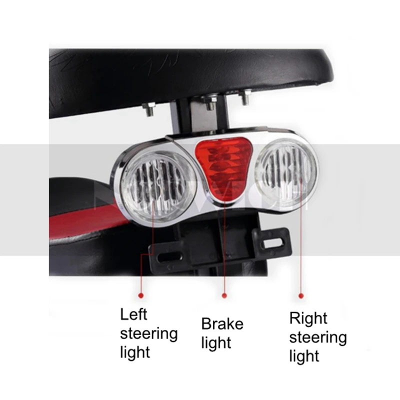 Задние фонари для руля 60 в стоп сигналы фитинги переделки декоративные