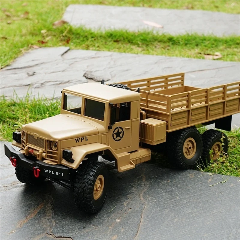Автомобиль с дистанционным управлением военный грузовик WPL DIY/готовый к