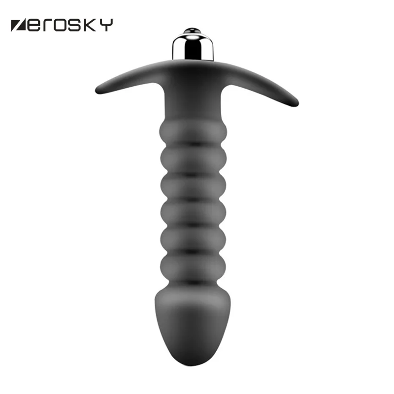 Силиконовый вибрационный фаллоимитатор Zerosky Анальная пробка секс-игрушки для