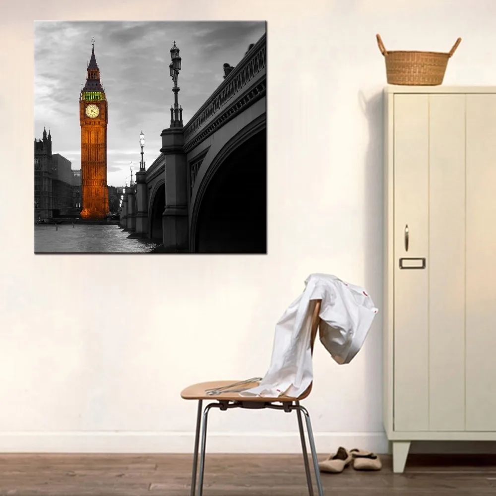 1 панельная картина города современная Big Ben Картина на холсте художественная