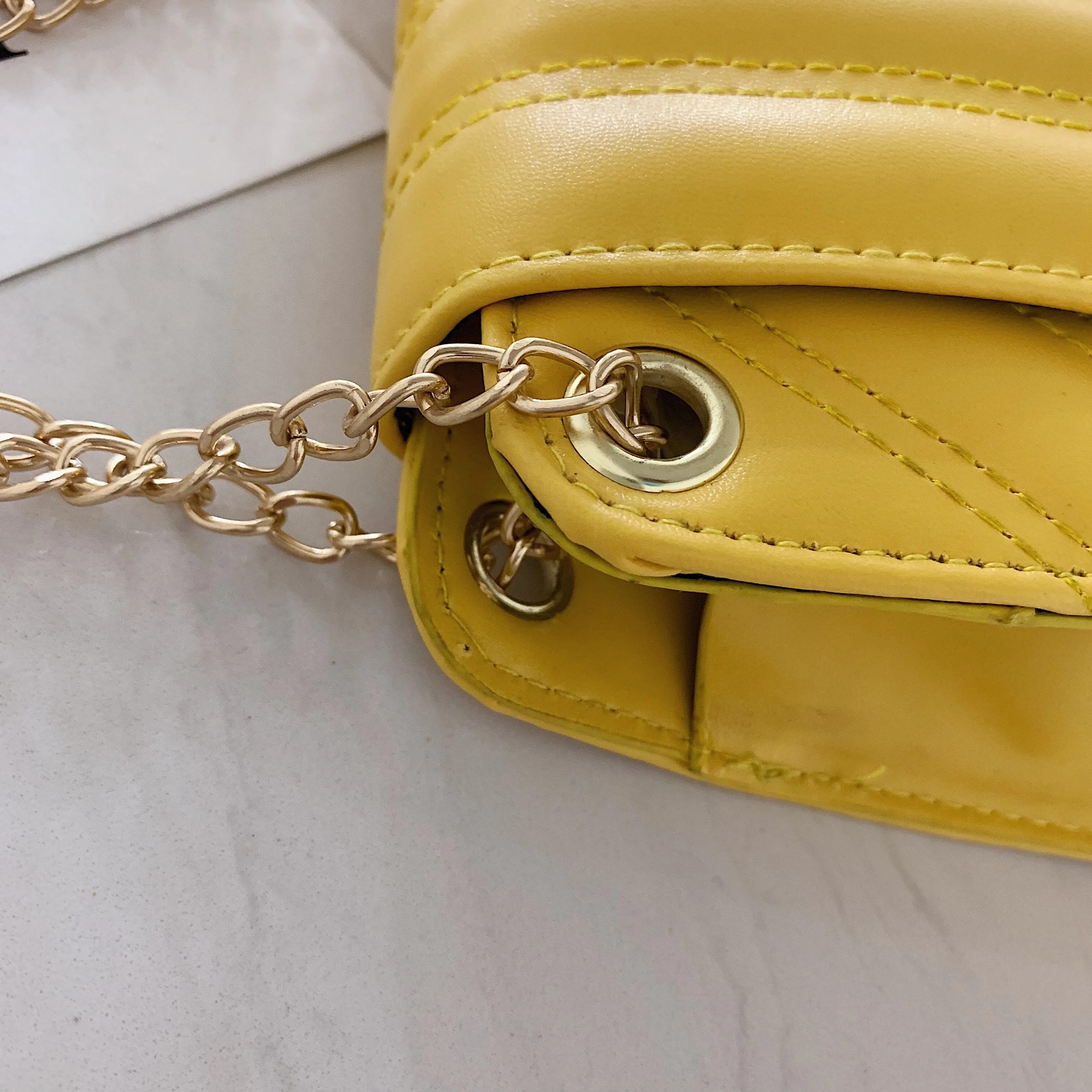 Wear-resistant simple and elegant women's hand crossarm single shoulder chain bag spring 2019 new European Ameri | Багаж и сумки