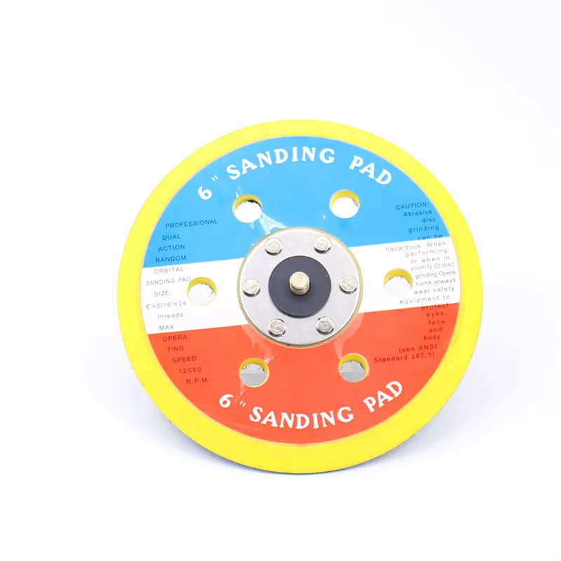 1 шт. 6 дюймов отверстий пневматический вакуумный шлифовальный станок детали диск