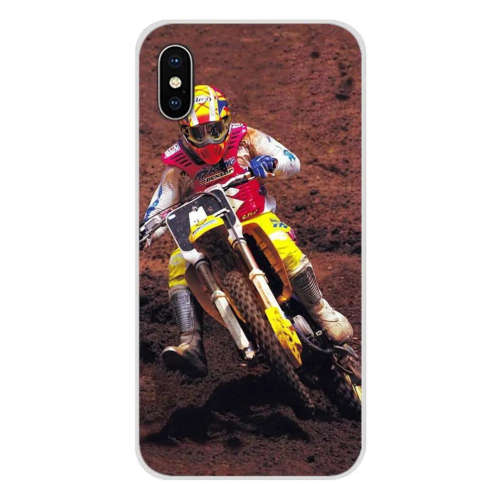 Дизайнерский чехол для мотоцикла гонки Moto Cross Apple iPhone X XR XS MAX 4 4S 5 5S 5C SE 6 6S 7 8 Plus ipod touch