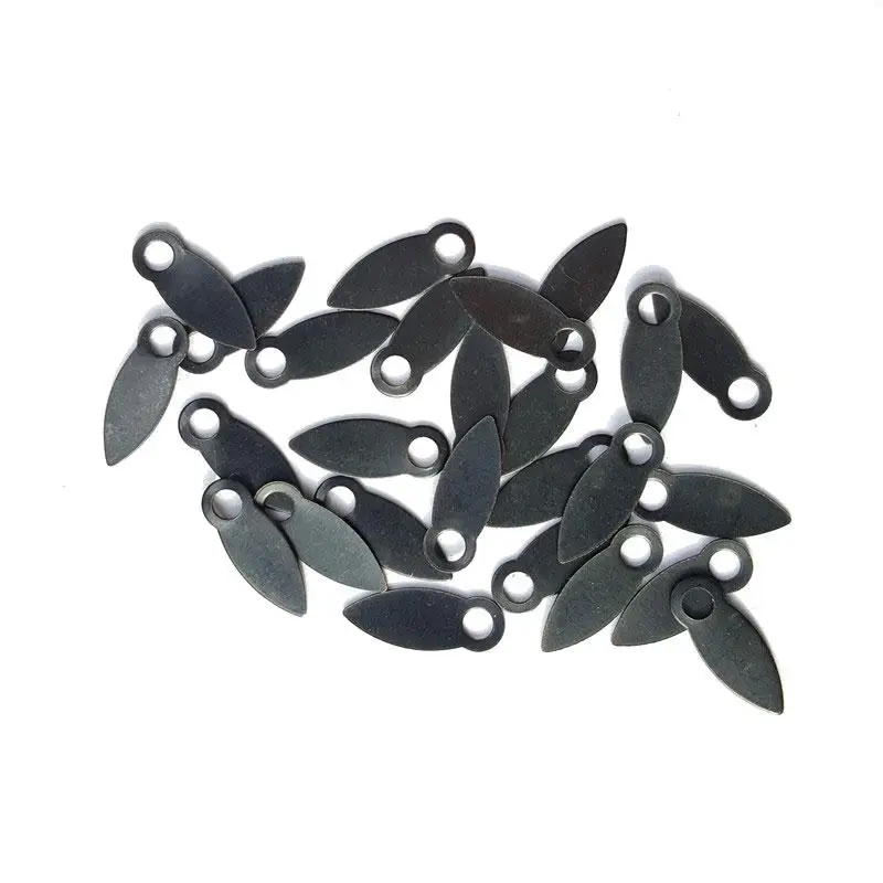 100 шт. черные вращающиеся замки кнопки острый металлический лист декоративные