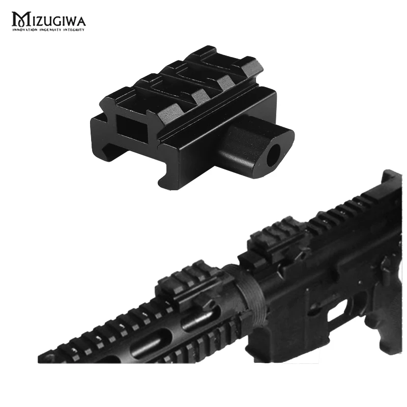 Mini Quick Release 0 5 &quotLow Profile 3 Slot Compact Riser Mount 20 мм Picatinny Rail AR-15 Accessories | Спорт и развлечения