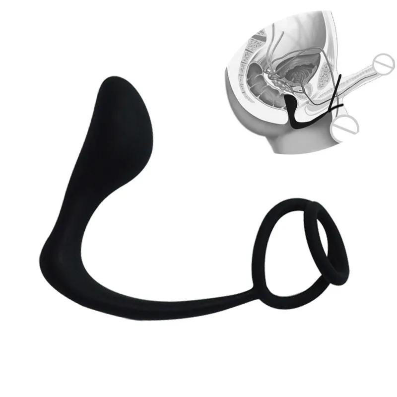 Мужской силиконовый массажер простаты анал игрушки для взрослых фалоимитатор