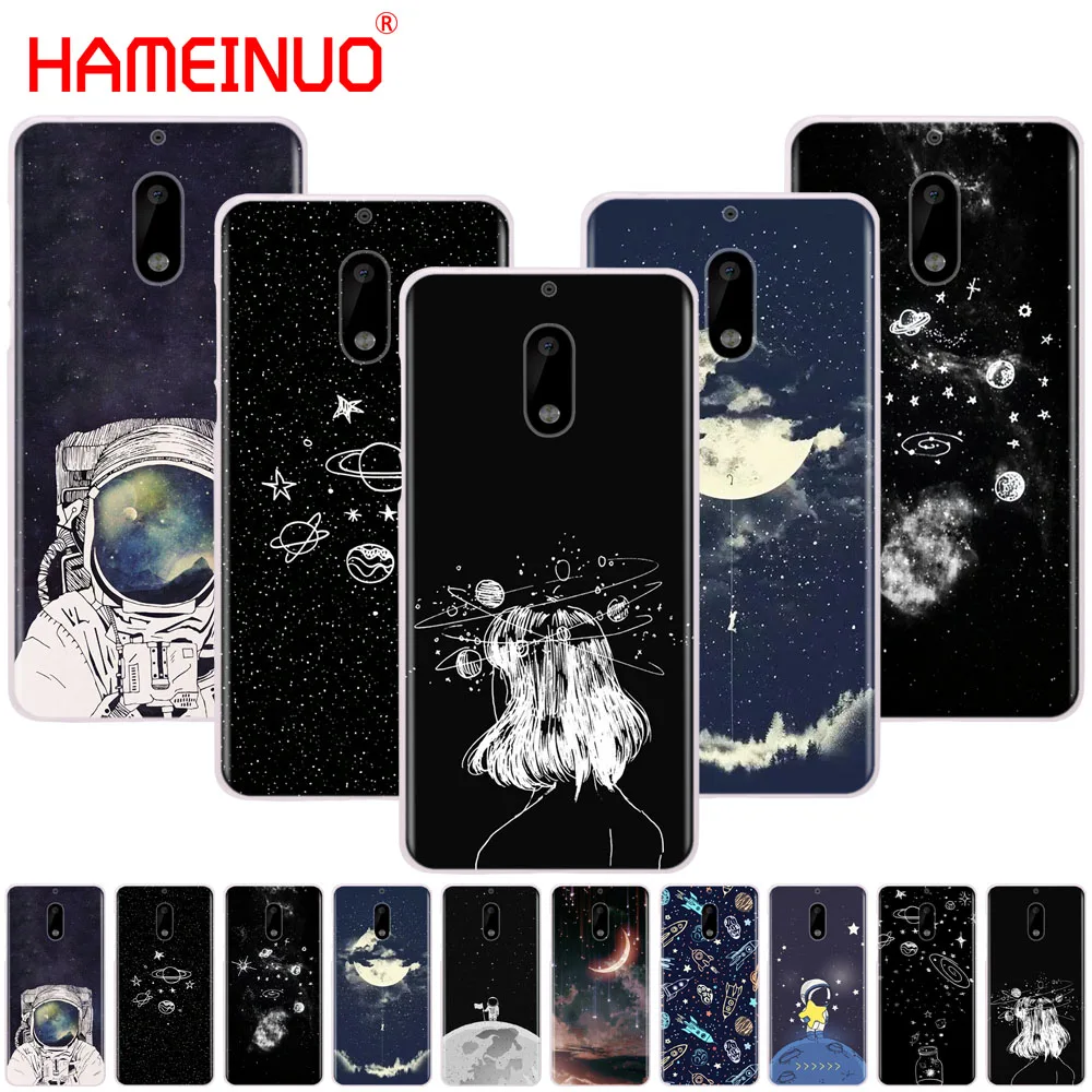 HAMEINUO чехол для телефона с изображением космоса любви Солнца и Луны звезды Nokia 9 8 7 6