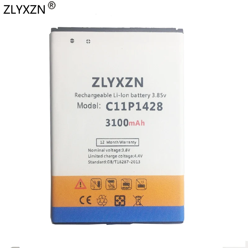 Аккумулятор ZLYXZN C11P1428 3100 мАч для Asus Zenfone 2 Zenfone2 Laser ZE500KL ZE500KG | Мобильные телефоны и