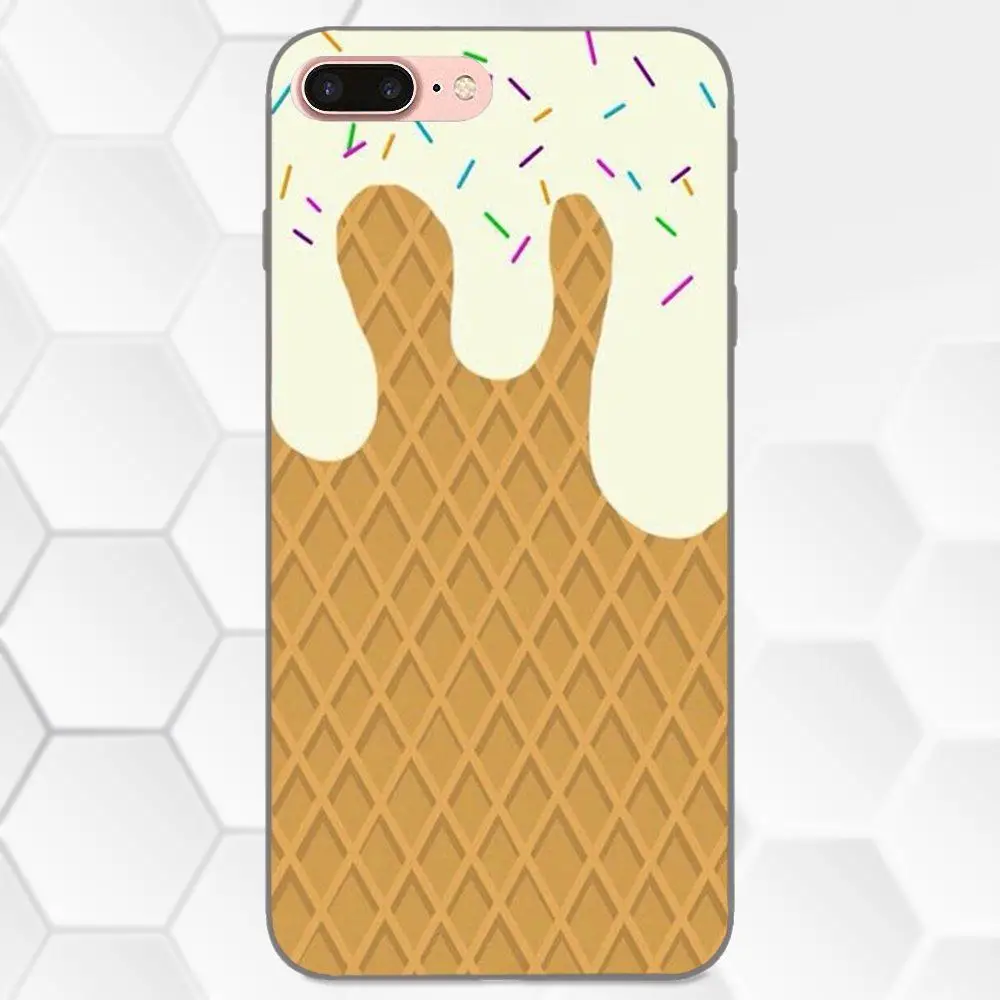 Симпатичный Красочный Летний силиконовый чехол с мороженым для Apple iPhone 4 4S 5 5S SE 6 6S