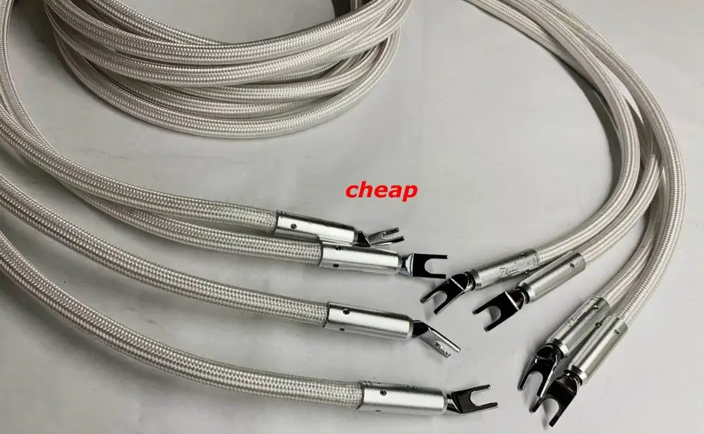 Высококачественный кабель для динамика Demark серебристо-серый | Электроника