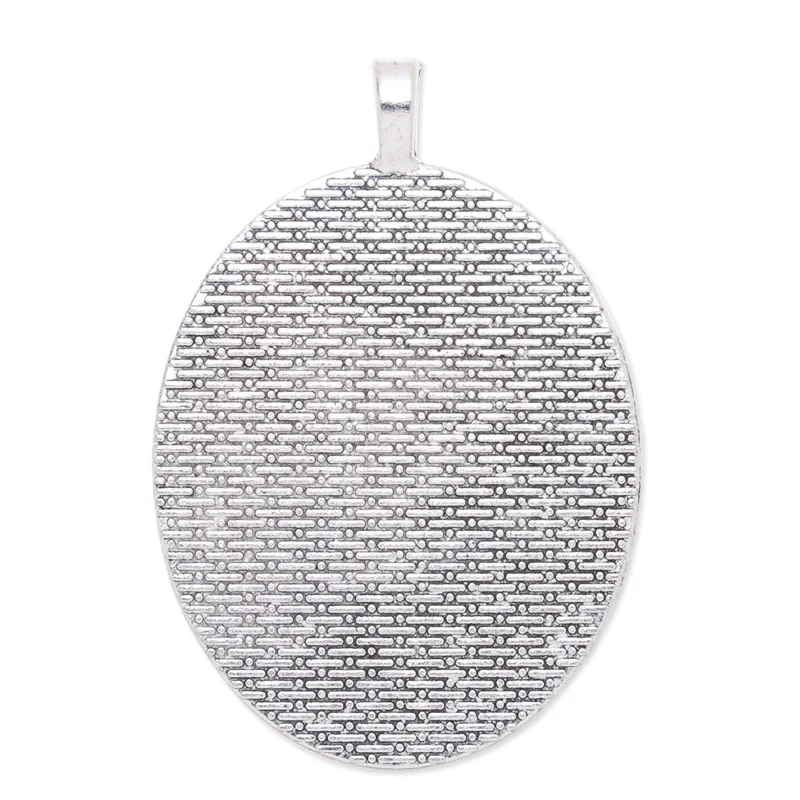 Экологически чистые овальные Подвесные лотки из сплава Пустые основания 30*40 мм