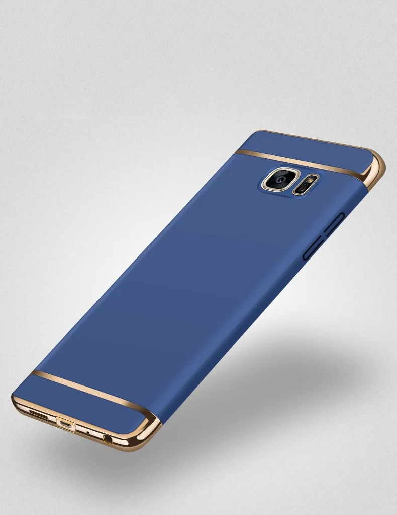 Чехол для samsung Galaxy S6 Edge чехол телефона сумка 3 в 1 роскошный пластиковый жесткий